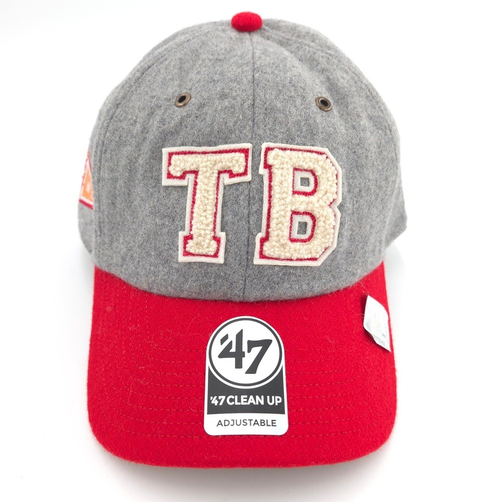 Stoney Clover x 47 Tampa Bay Buccaneers Hat Gray Wool Clean Up Adjustable NEW